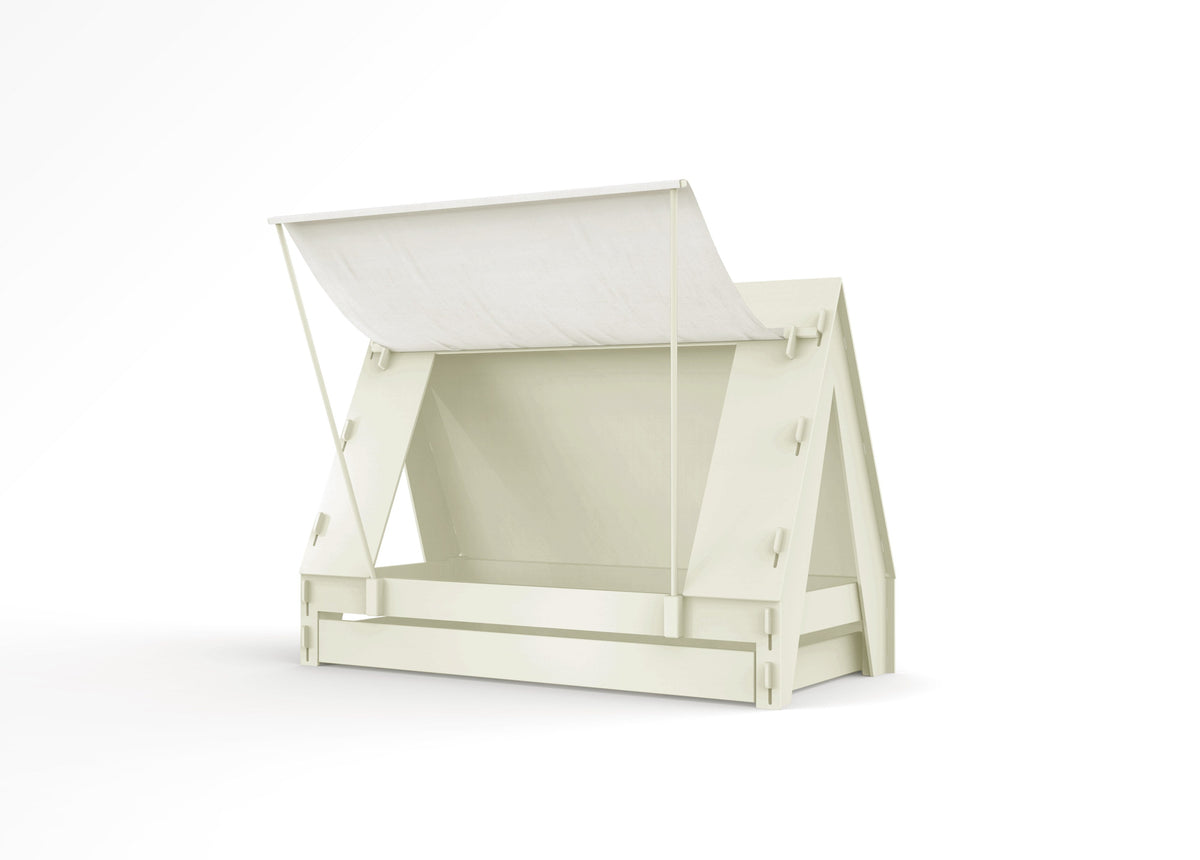 Mathy by Bols Tent Bed with Trundle in Greige