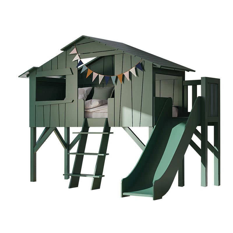Mathy by Bols Treehouse Bed with Platform and Slide