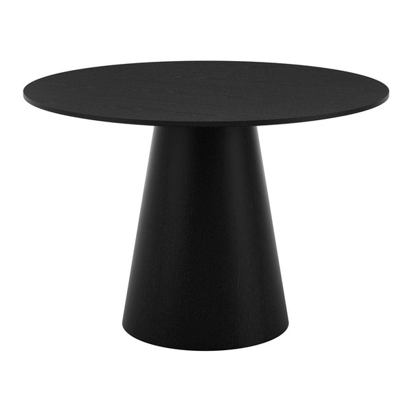 Mayfield round pedestal dining table in Black