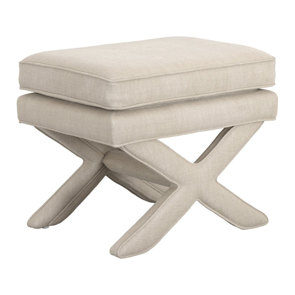 Melrose pillow top stool in Stone