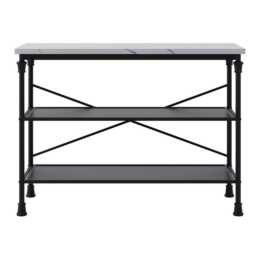 Midhurst marble effect console table