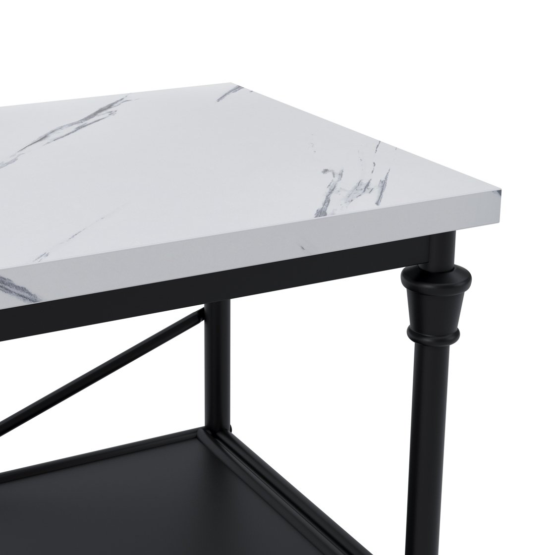 Midhurst marble effect console table