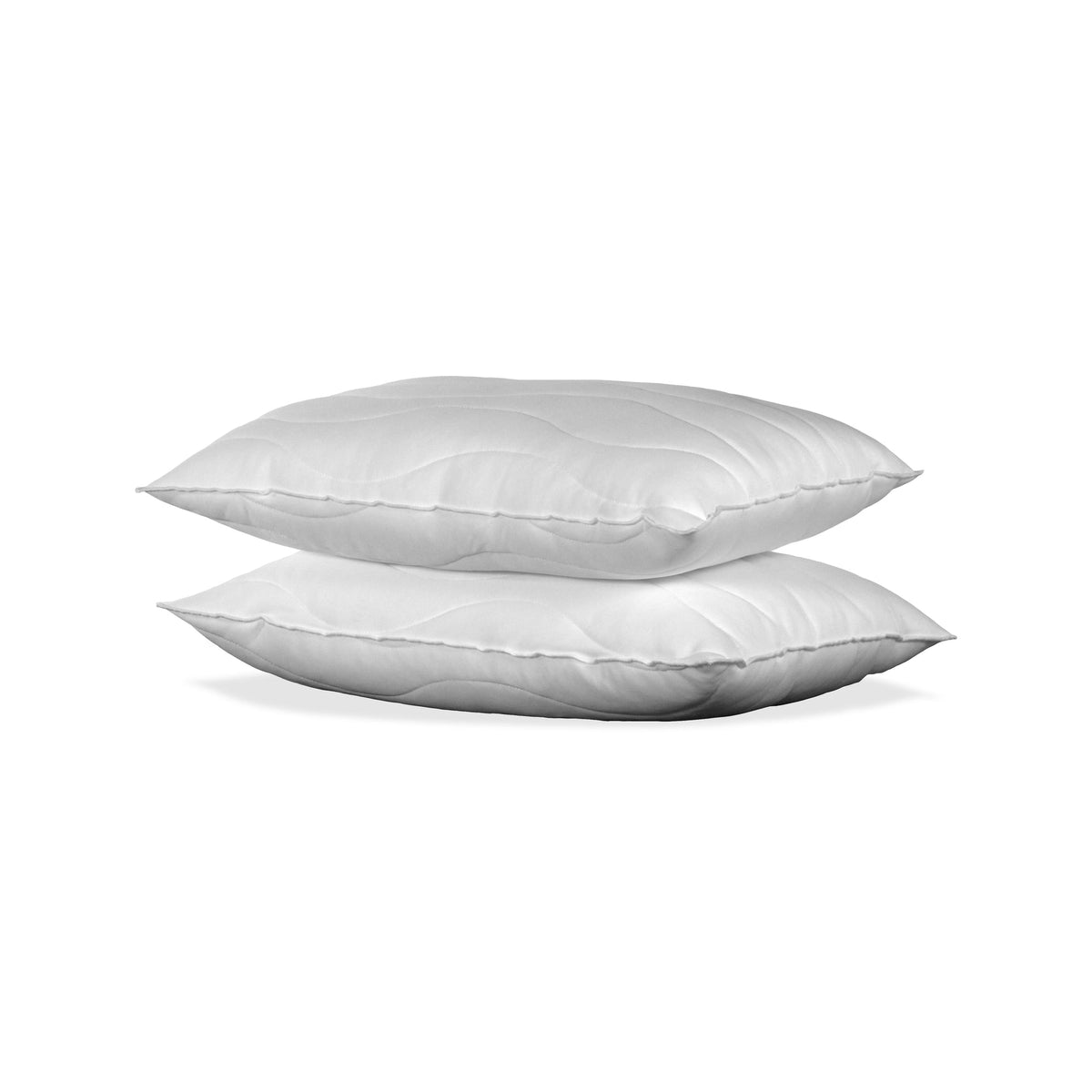 Millie & Jones Memory Foam Flake Pillow, two pillows stacked
