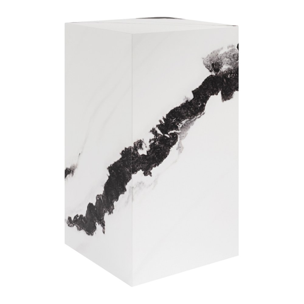 Newlyn marble effect pedestal in Panda