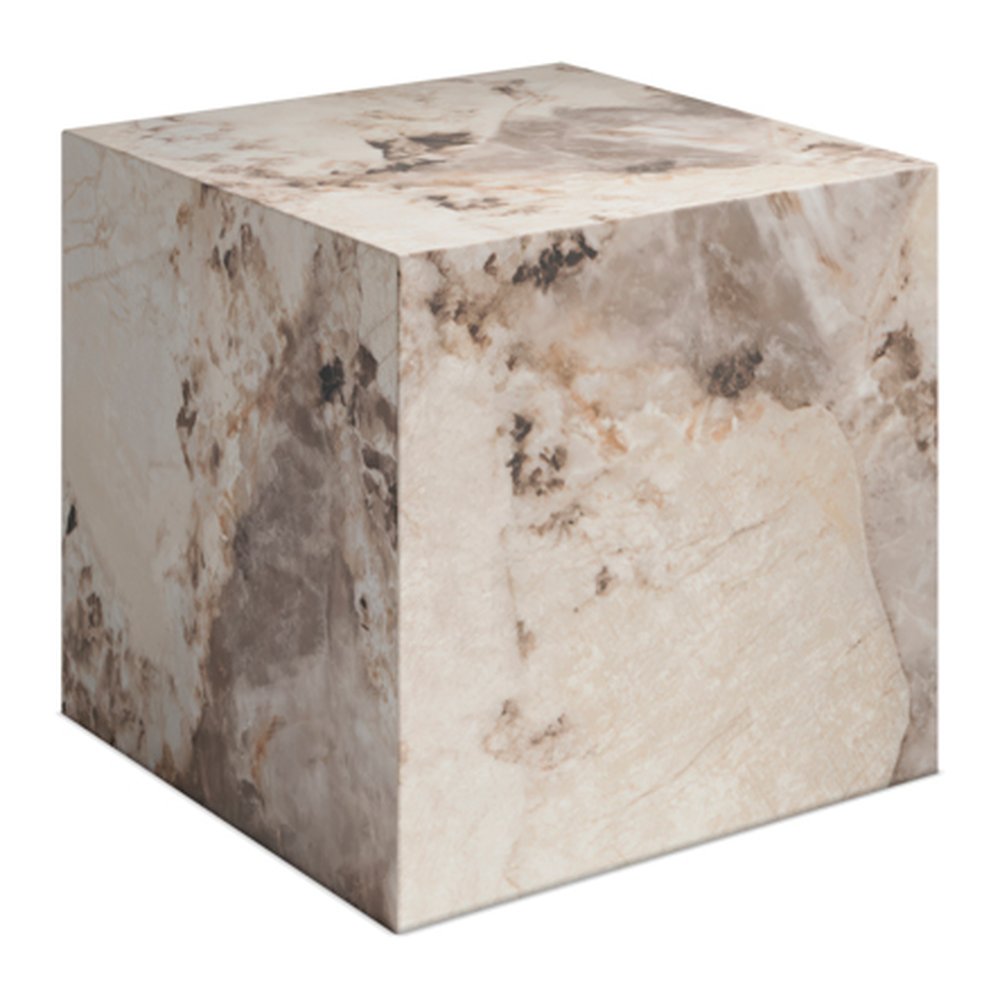 Newlyn marble effect side table in Pandora