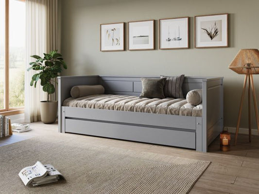 Erika Grey Guest Bed with Trundle