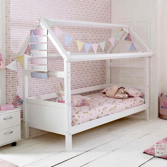 The Nordic Playhouse Bed with Optional Trundle & Storage Drawers - Millie & Jones