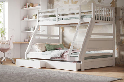 Hugo Triple Bunk Bed with Drawers