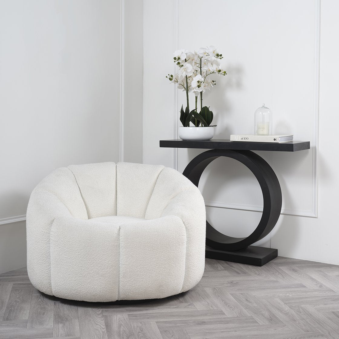 Orcombe curved console table