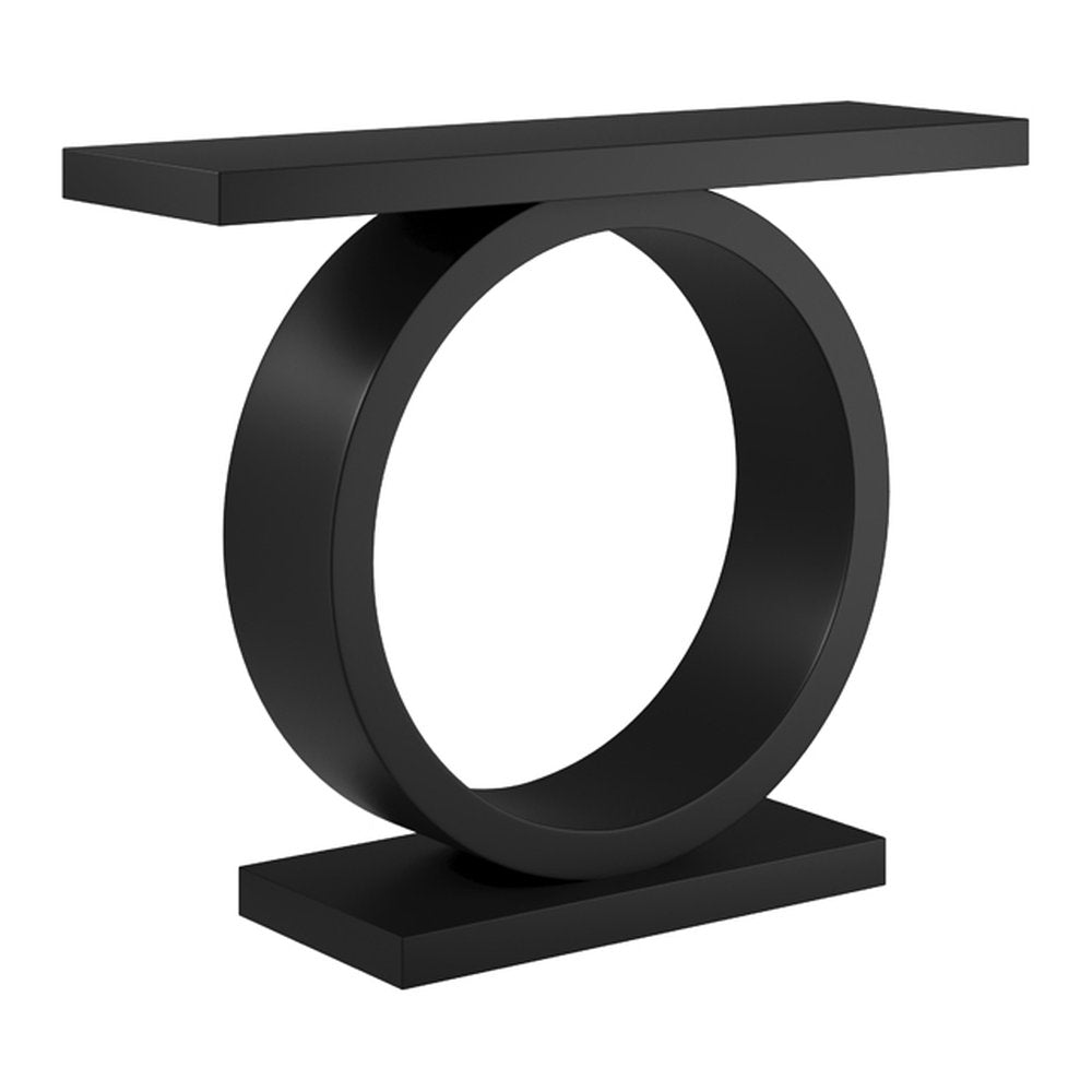 Orcombe curved console table in Black