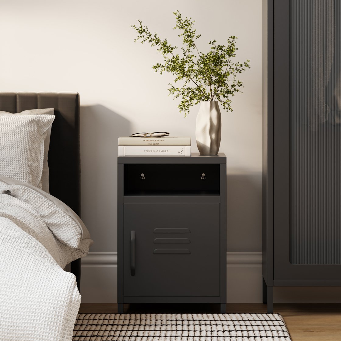 Orford locker style bedside table