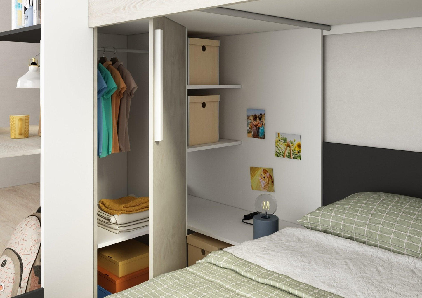 Palatino L Shaped Bunk Bed - Millie & Jones