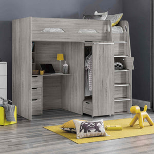 Explorer Grey Oak Loft Bed