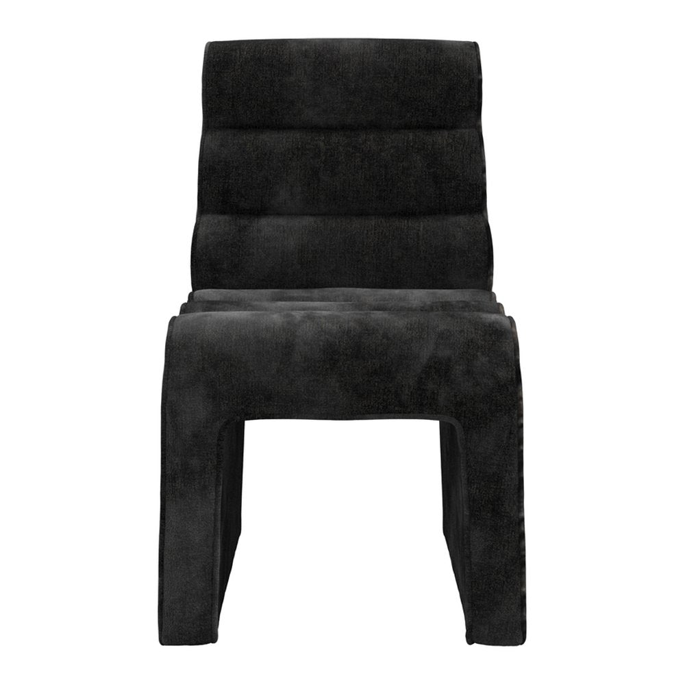 Pembridge ribbed velvet dining chair