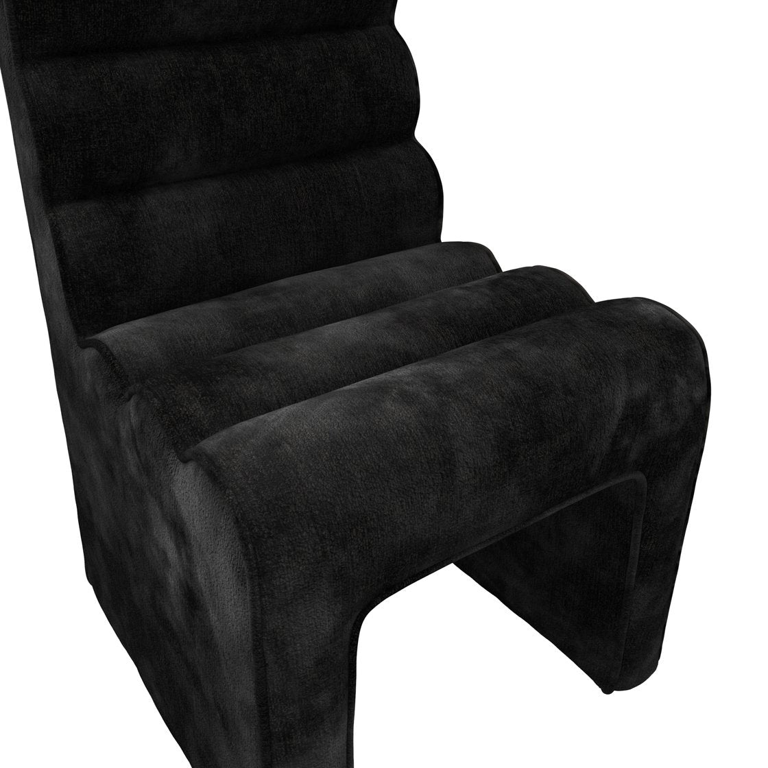 Pembridge ribbed velvet dining chair
