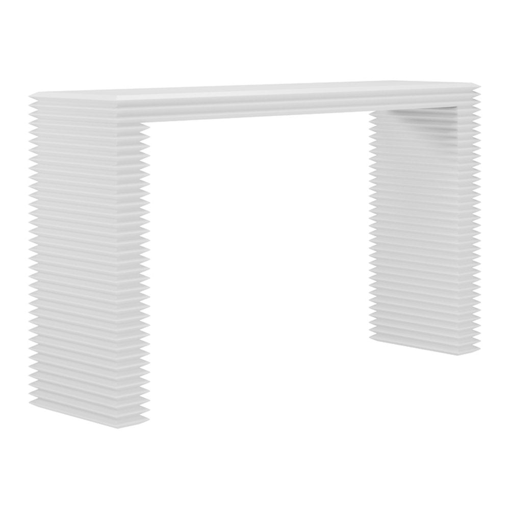 Penzance layered console table in White