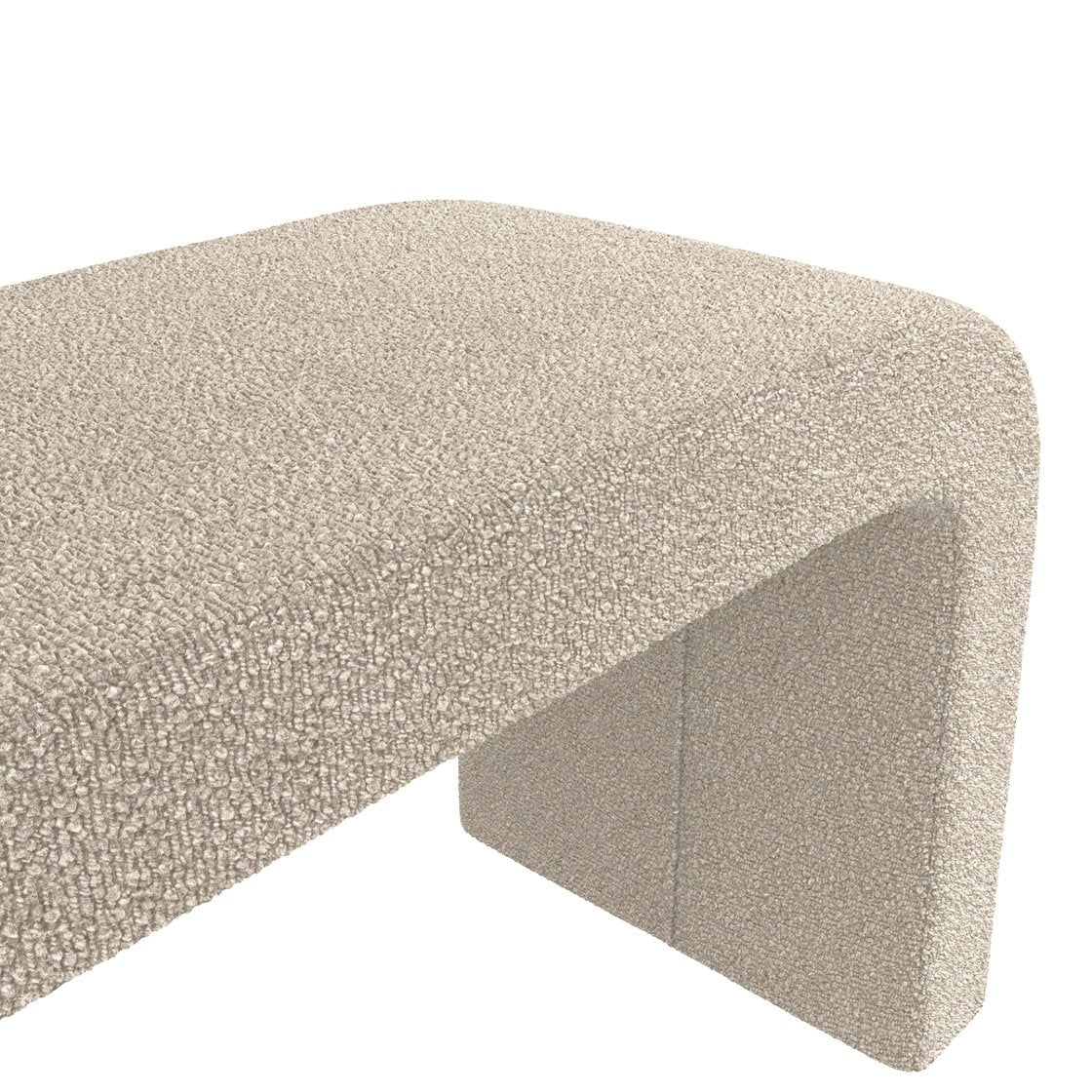 Plockton curved boucle bench