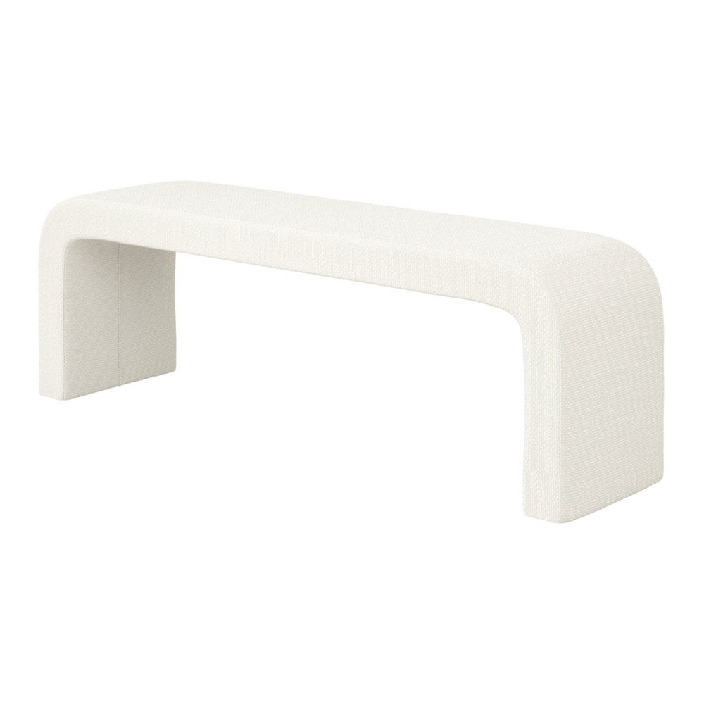 Plockton curved boucle bench in Daisy