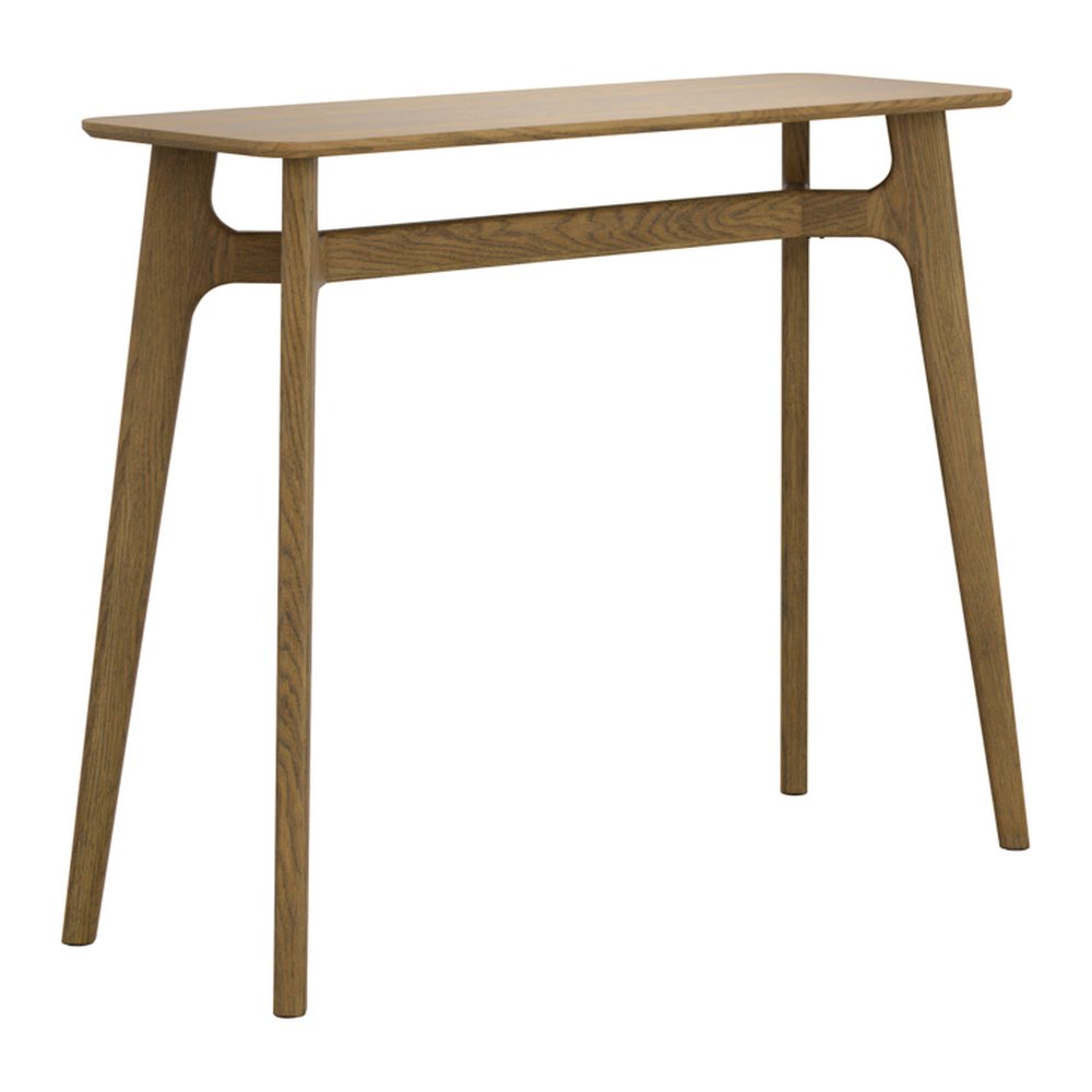 Portloe wooden console table in Smoked