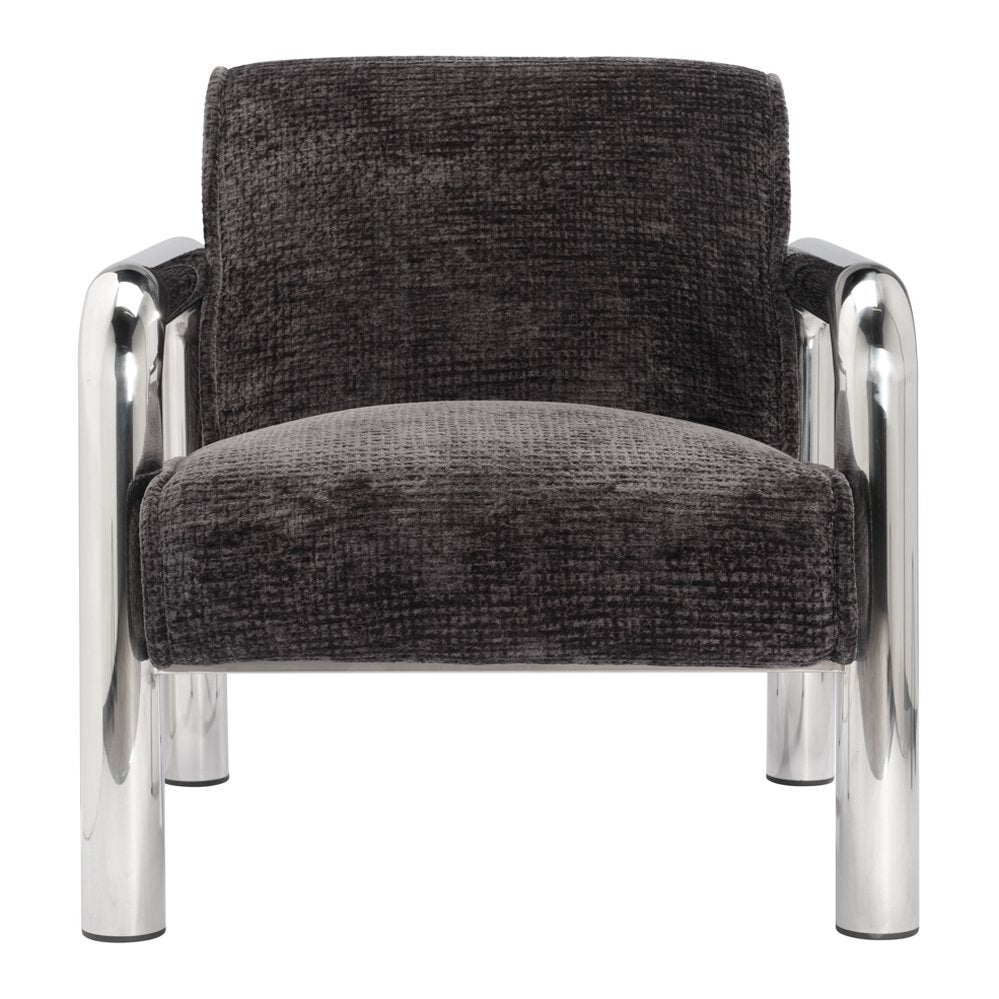 Portman armchair with tubular steel frame