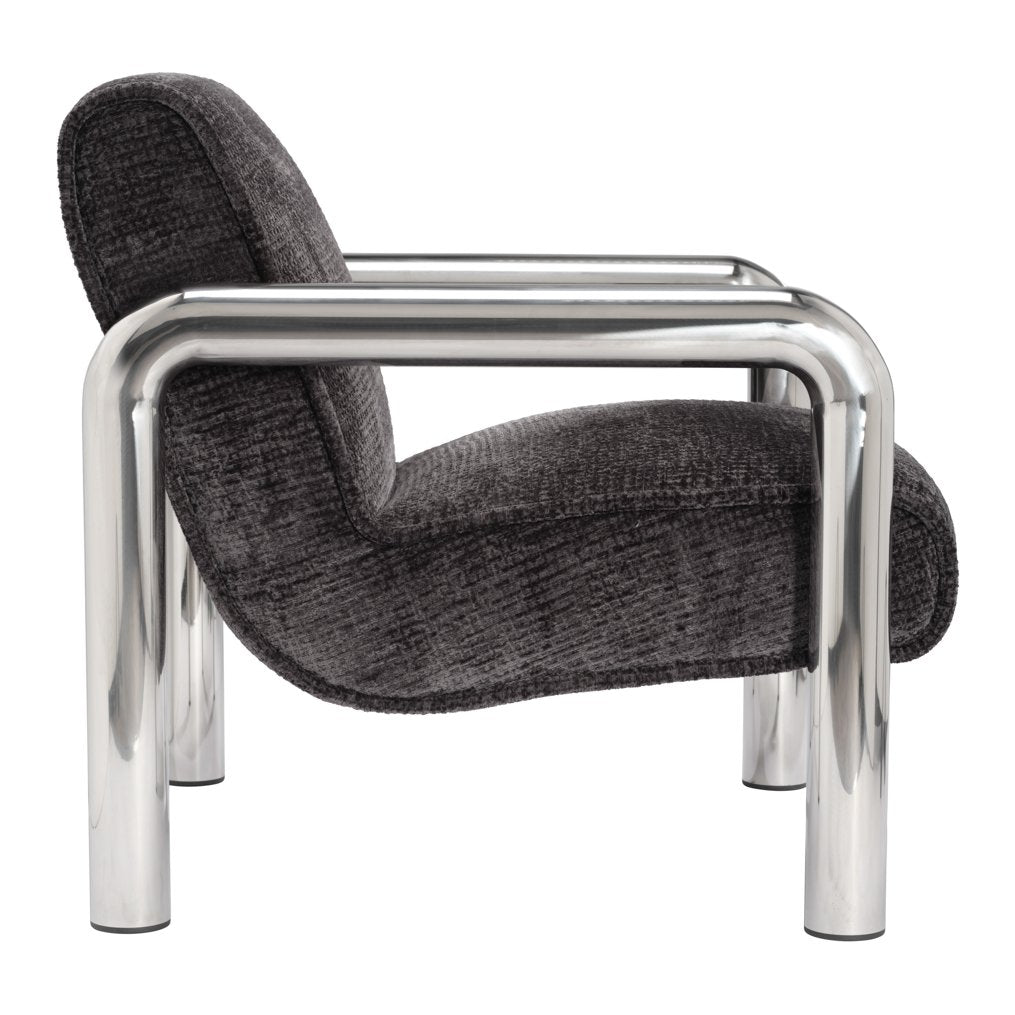 Portman armchair with tubular steel frame
