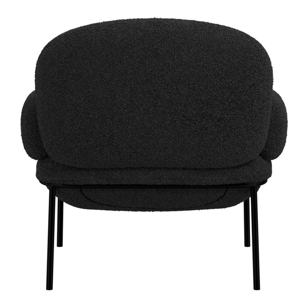 Putney sherpa armchair with metal frame
