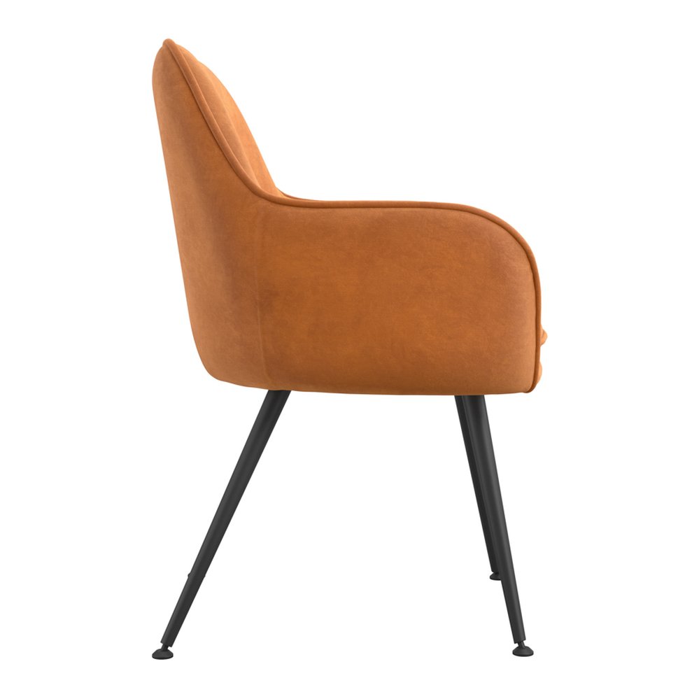 Ramsbury velvet dining chair with arms