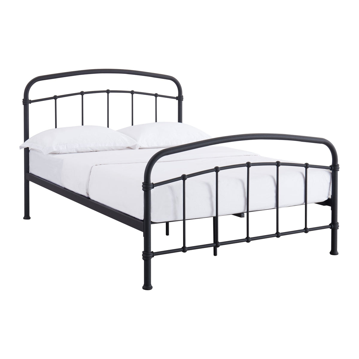 Riverton traditional metal bed in Black