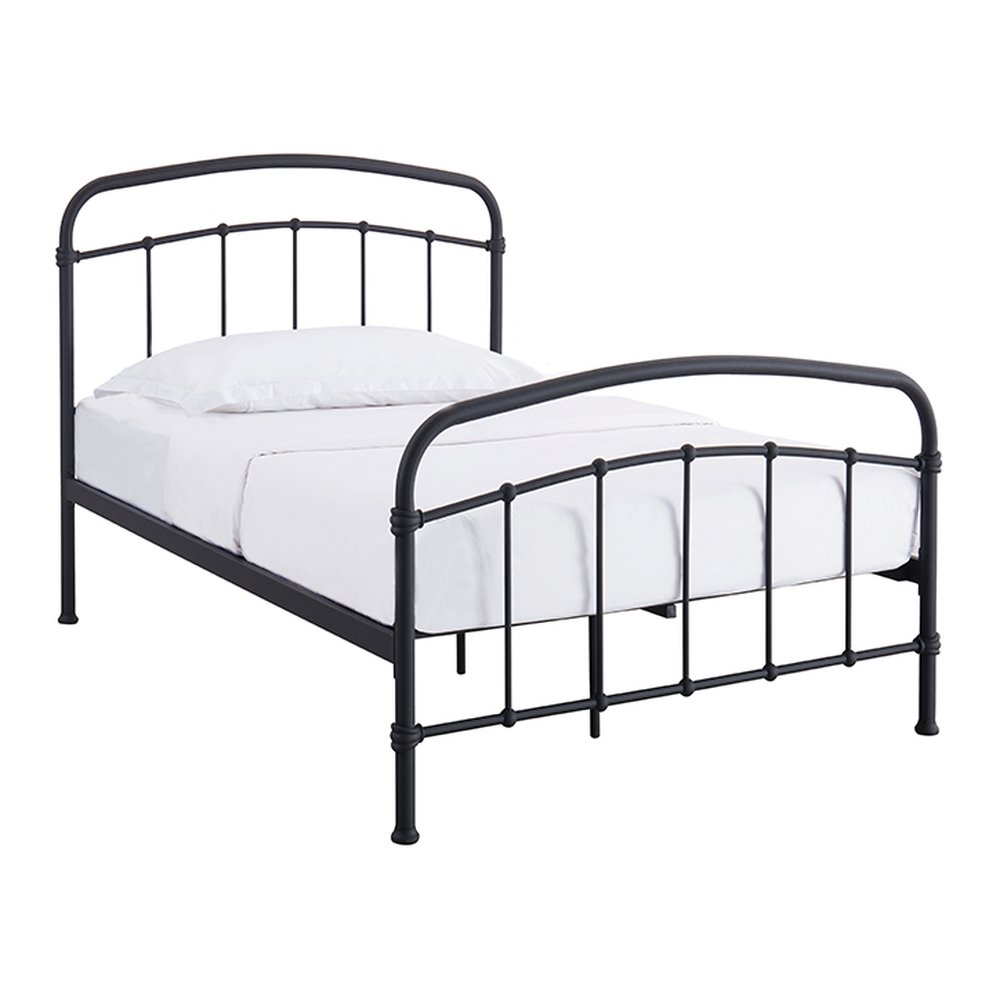 Riverton traditional metal bed in Black