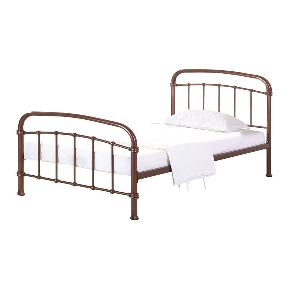 Riverton traditional metal bed in Copper