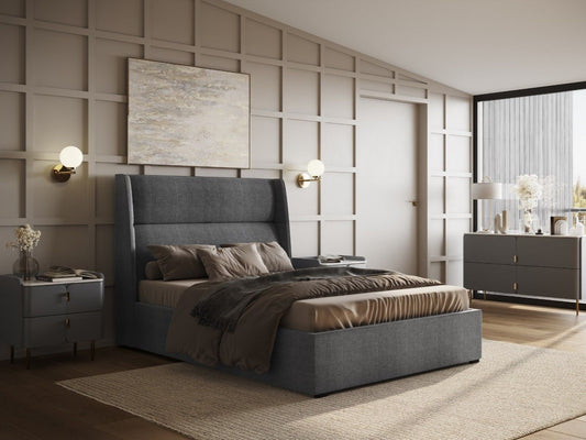 Rumba Grey Ottoman Bed