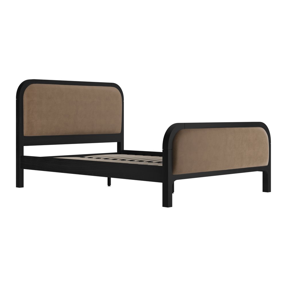 Rydal curved velvet bed in Mole