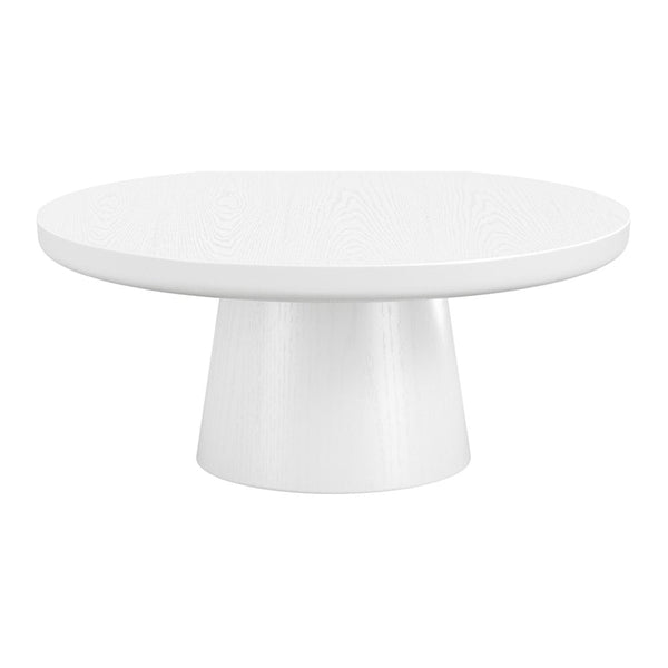 Salcombe conical coffee table in White