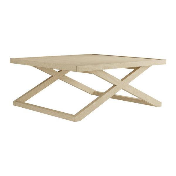 Seaton X frame coffee table in Blonde