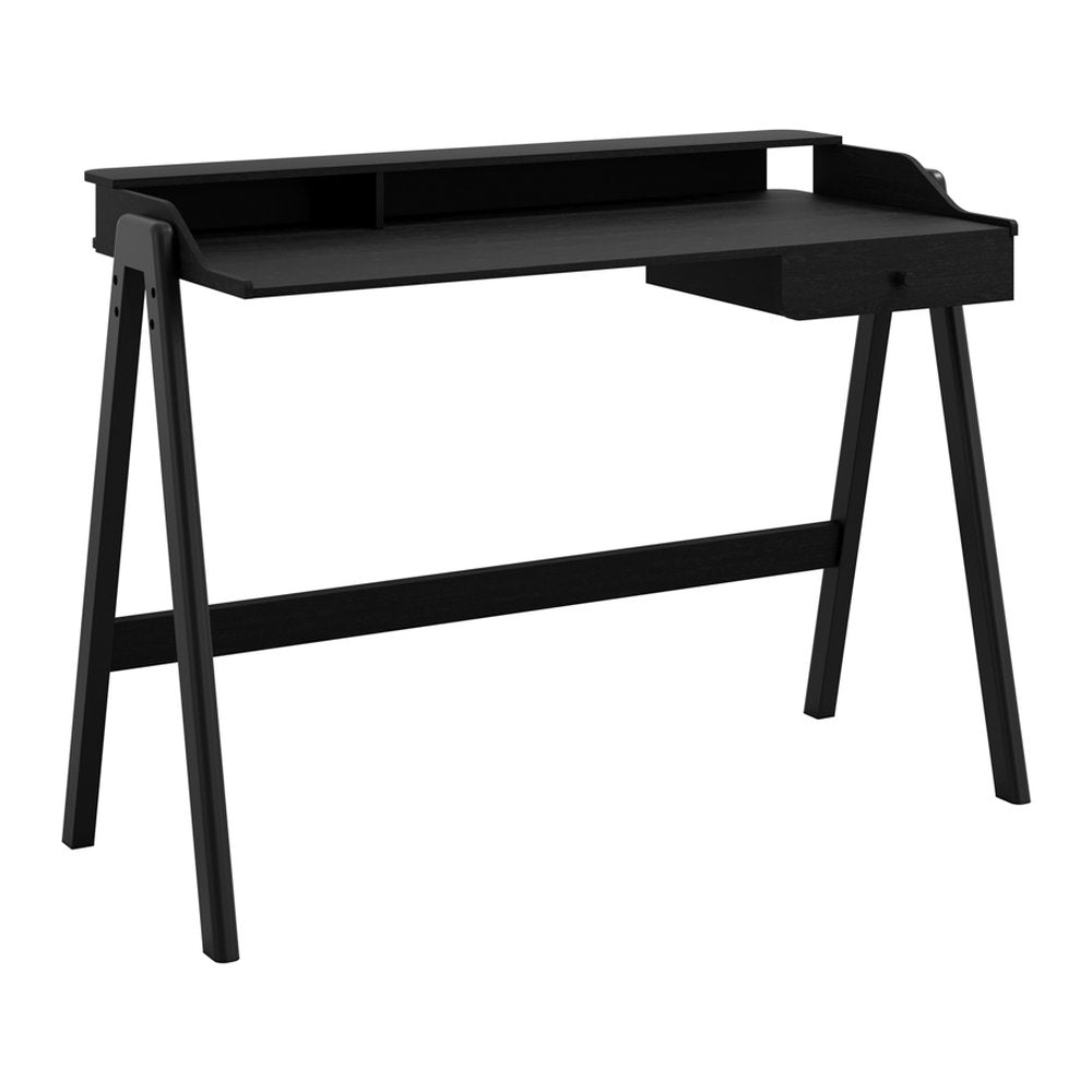 Snape ash veneer writing table in Black