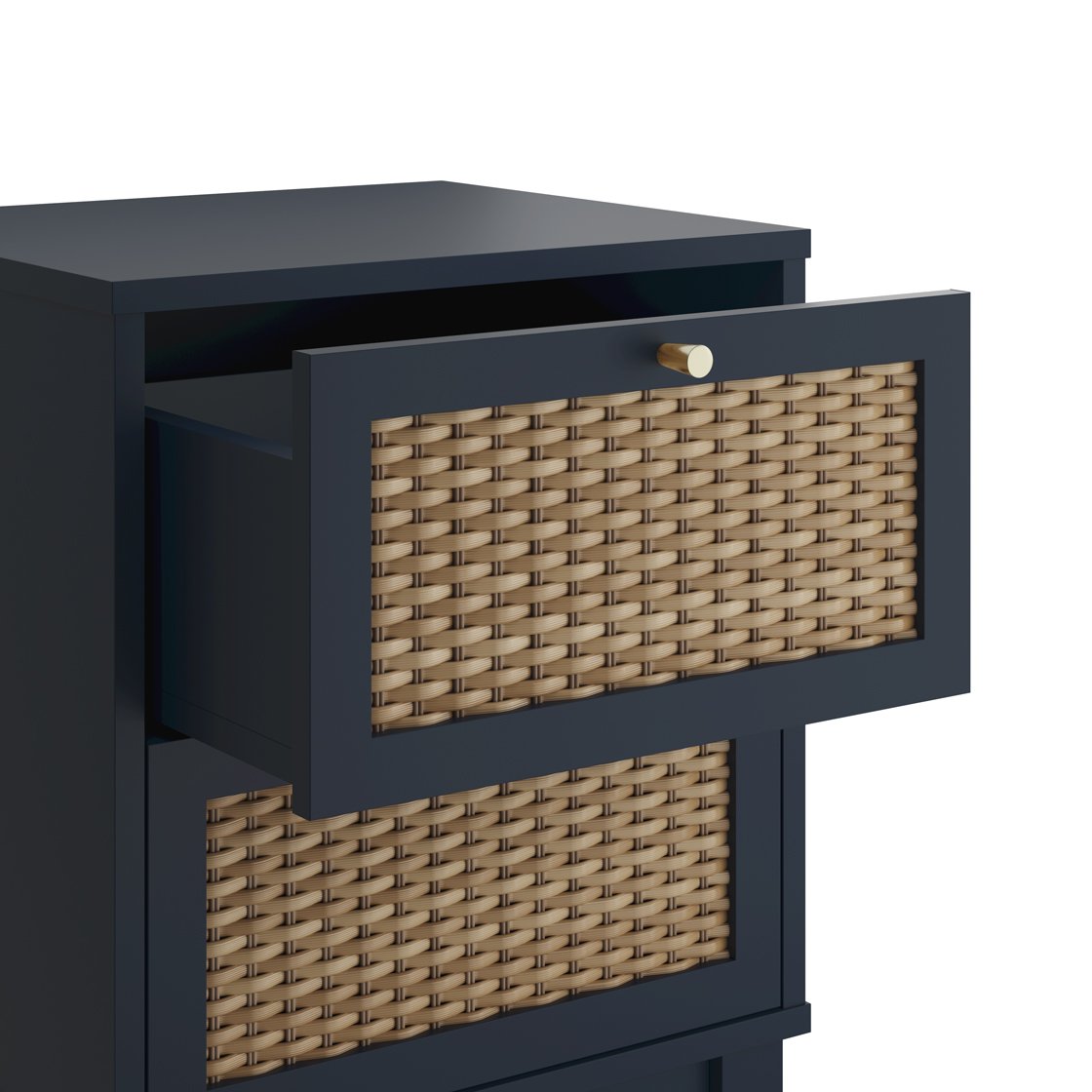 Southwold rattan effect bedside table