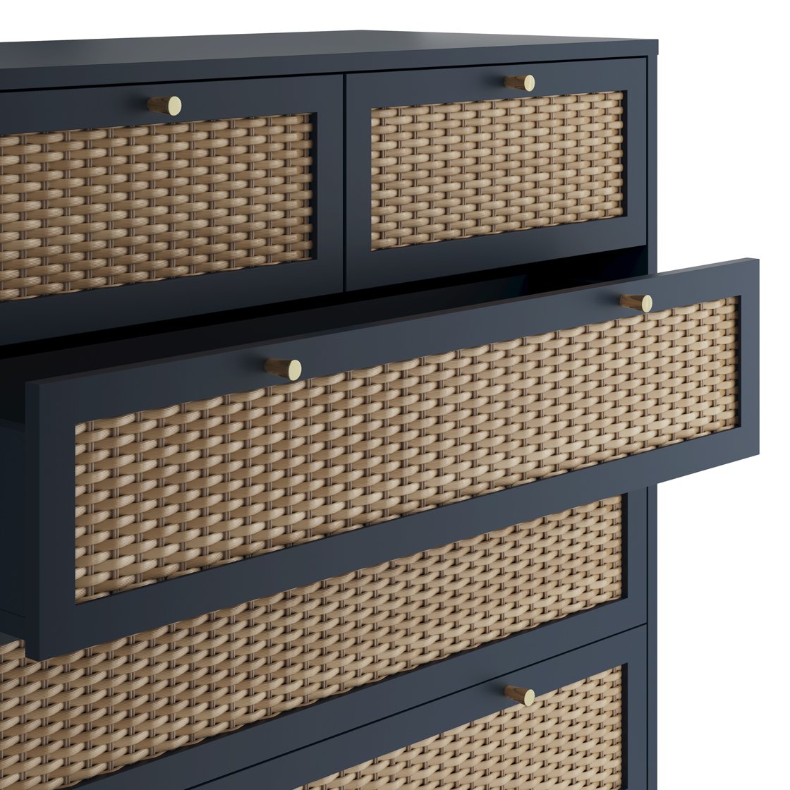 Southwold rattan effect chest of drawers