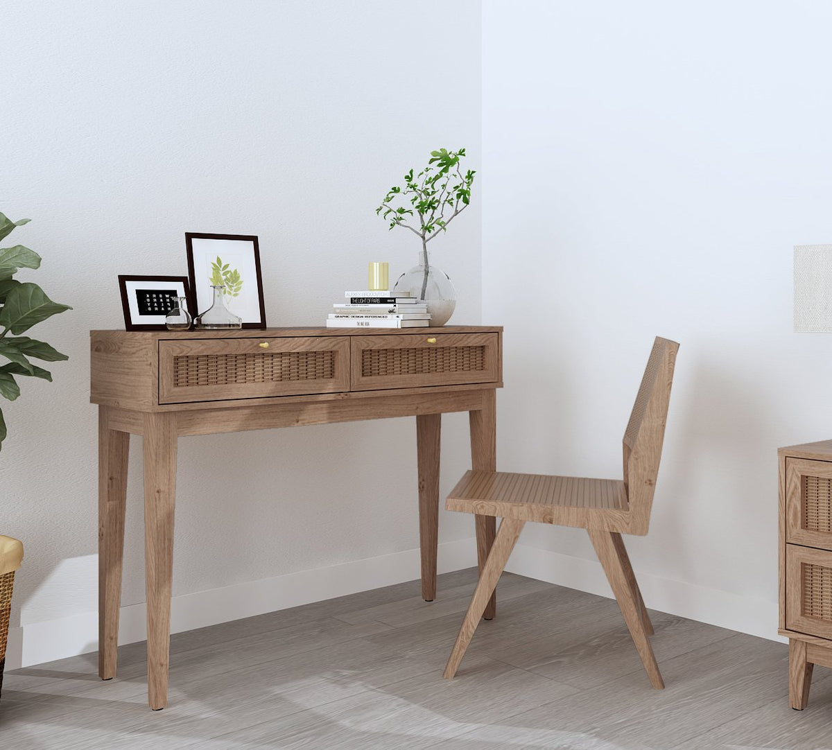 Southwold rattan effect dressing table