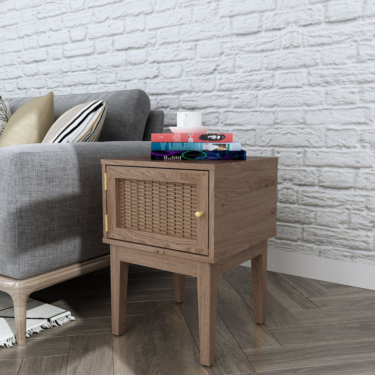 Southwold rattan effect side table