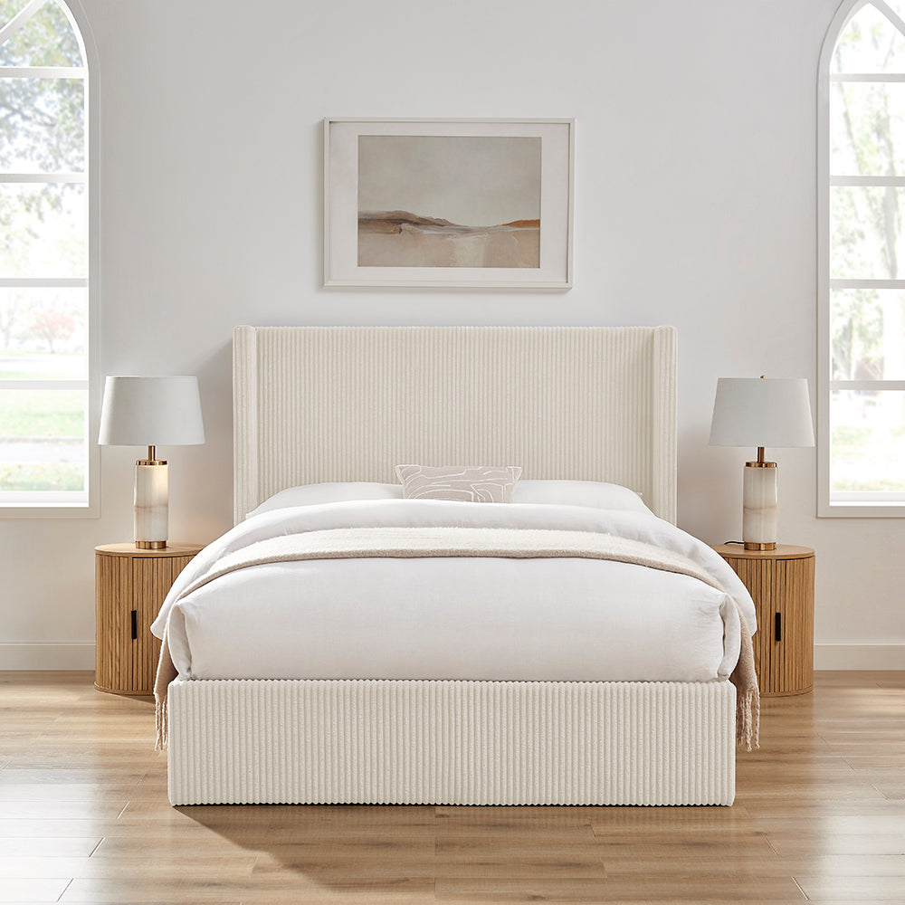 Thirlmere Cord Ottoman Storage Bed in Natural – product view 13