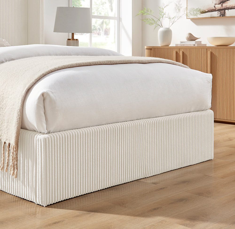 Thirlmere Cord Ottoman Storage Bed in Natural – product view 15