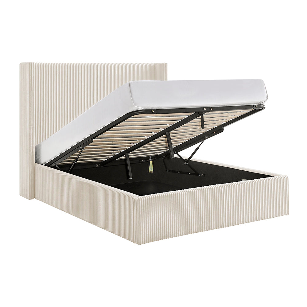 Thirlmere Cord Ottoman Storage Bed in Natural – product view 16