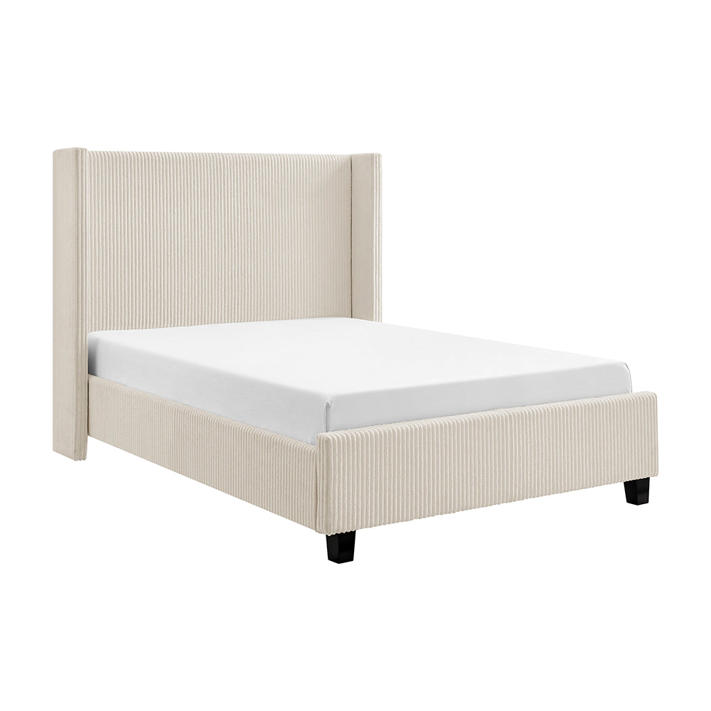 Thirlmere Cord Upholstered Bed Frame in Natural – product view 13