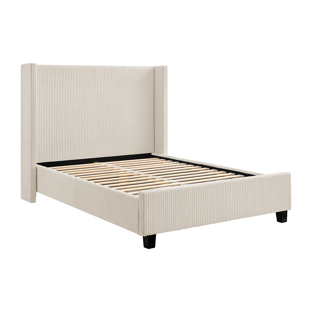 Thirlmere Cord Upholstered Bed Frame in Natural – product view 14