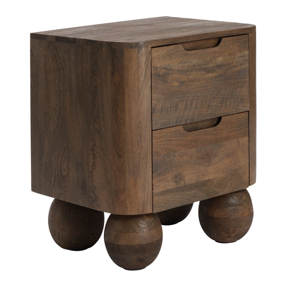 Thornham mango wood bedside table in Light Brown