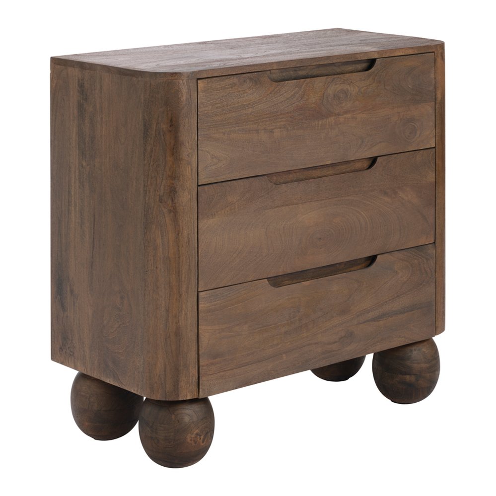 Thornham mango wood chest of drawers in Light Brown