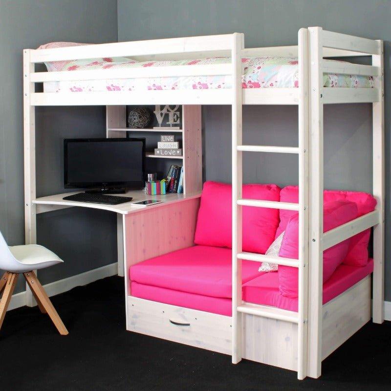 The Hit High Sleeper with Desk & Sofa Bed - Millie & Jones