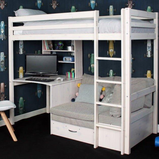 The Hit High Sleeper with Desk & Sofa Bed - Millie & Jones