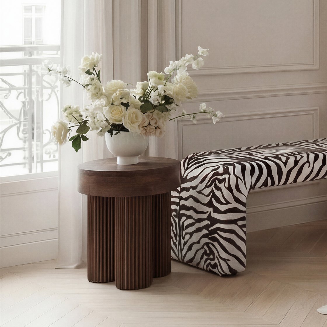 Tintagel mango wood side table
