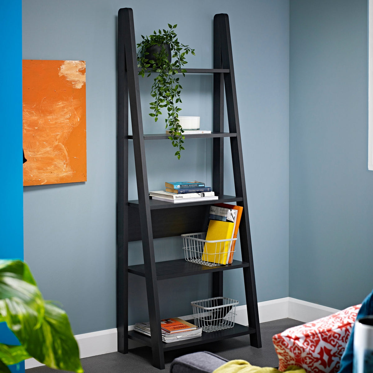 Torcross ladder bookcase